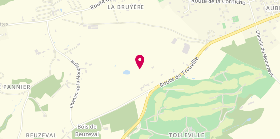 Plan de Camping le Lieu Castel, D513, 14510 Gonneville-sur-Mer