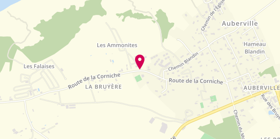 Plan de Camping Les Ammonites, Route de la Corniche, 14510 Auberville
