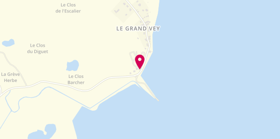 Plan de Camping la Baie des Veys, 28 le Grand Vey, 50480 Sainte-Marie-du-Mont