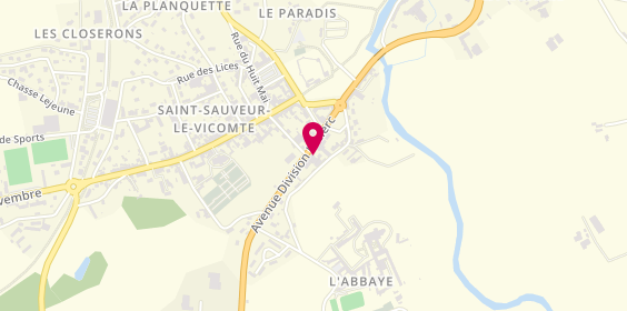Plan de Camping Municipal, Avenue Division Leclerc, 50390 Saint-Sauveur-le-Vicomte
