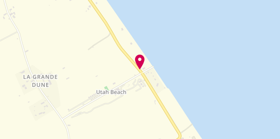 Plan de Camping Paradis Utah Beach, La Madeleine, 50480 Sainte-Marie-du-Mont
