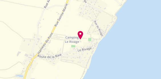 Plan de Le Camping du Rivage, 75 Rue Sainte-Marie, 50630 Quettehou