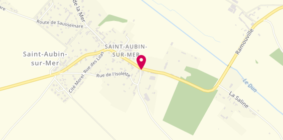 Plan de Camping le Grand Sable, 613 Rue Mairie, 76740 Saint-Aubin-sur-Mer