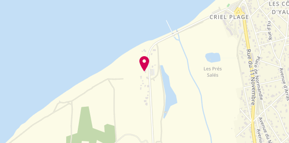Plan de Camping Les Mouettes, 43 Rue de la Plage, 76910 Criel-sur-Mer