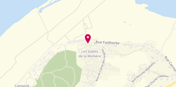 Plan de Les Galets de la Mollière, Rue Faidherbe la Mollière, 80410 Cayeux-sur-Mer