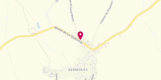 Plan de Camping le Cambrinus, Route Quesnoy, 59570 Bermeries
