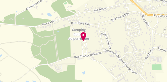 Plan de Camping du Bec de Perroquet, Rue Charles Delesalle, 62600 Groffliers