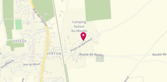 Plan de Camping Autour du Moulin, 7 Route de Montreuil, 62180 Verton