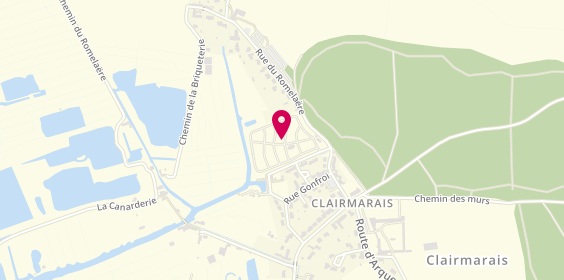 Plan de Camping le Clairmarais, 1 Rue du Romelaere, 62500 Clairmarais