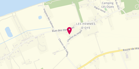 Plan de G.C.U Groupement Campeurs Universitaires, Impasse du Gcu Rue Hemmes d'Oye, 62215 Oye-Plage