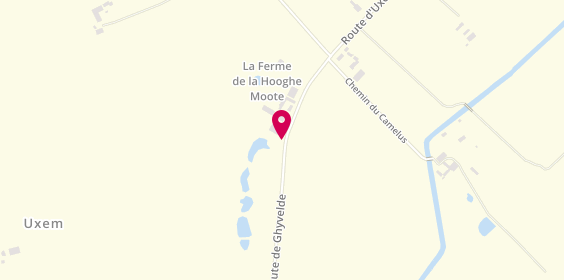Plan de Camping** Ferme de la Hooghe Moote, 188 Route d'Uxem, 59254 Ghyvelde
